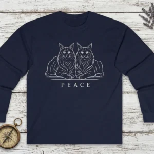 PEACE - Two Maine Coons. One moment. Nothing else needed.